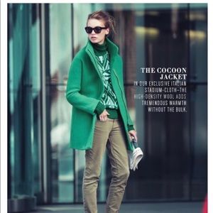 J Crew Stadium Cloth Nello Gori cocoon coat